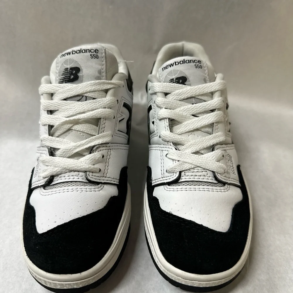 New Balance Kids' Black and White Sneakers